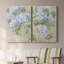 Toile tendue rétro avec hortensia rétro I-Premium Gallery - prête à être accrochée