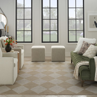 Aylan Washable Geometric Rug