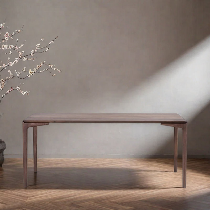 Minimalist Ash Wood Dining Table., 29.53"H x 55.12"L x 27.56"W