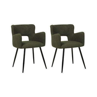 Zolan 43cm H Upholstered Metal Spindle Side Chair