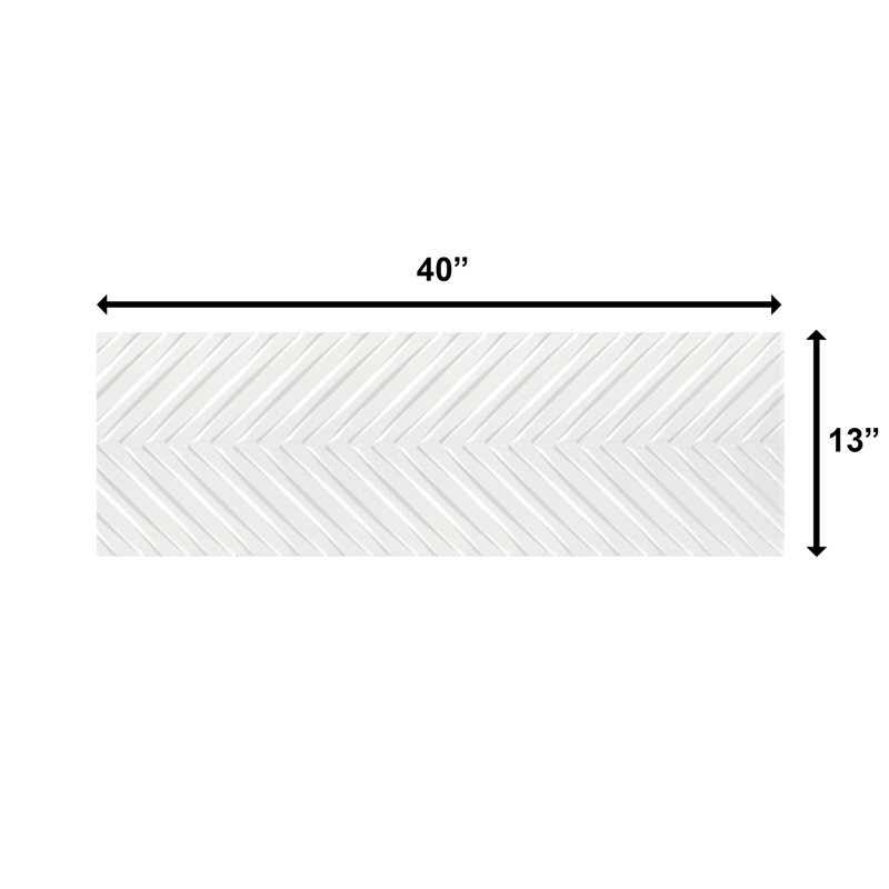 Coral 13" x 40" 3D Textured Porcelain Wall Tile