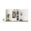 Armoire 3 portes avec 2 tiroirs, blanc