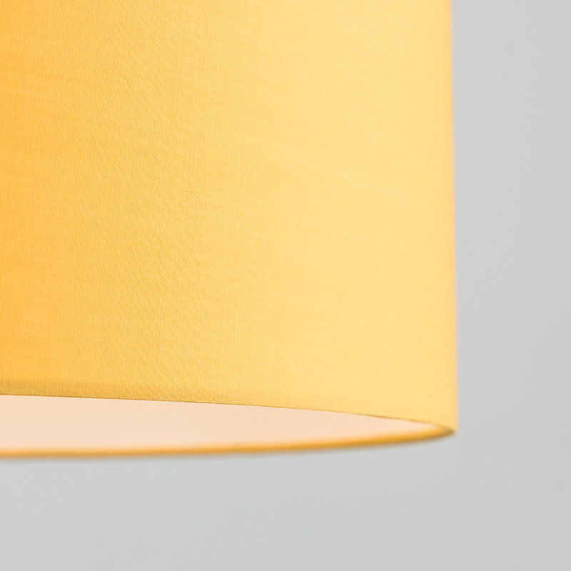 Reni Drum Lighting Shade ( Uno ), 25cm H x 45cm W x 45cm D, Mustard