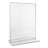 Clear 2-Sided T-Style Freestanding Frame, 8 1/2 X 11, 2/Pack