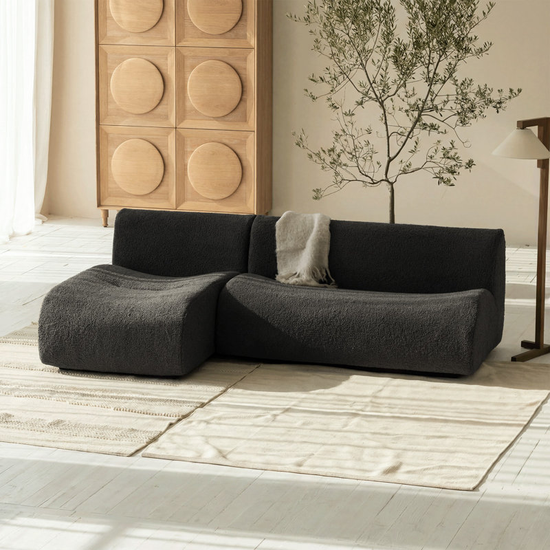 Causeuse modulaire Boneless (sans accoudoirs), Ourson gris