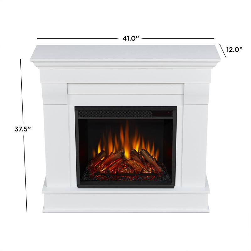 Chateau 41" Electric Fireplace by Real Flame, White