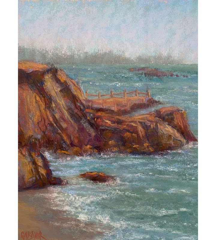 Point de vue de Dina Gardner, Toile tendue, H 24 po x l 18 po x P 1,5 po, Pas de tapis