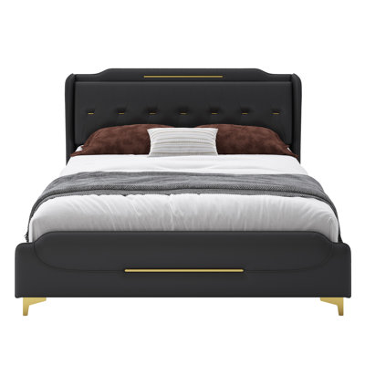 Kaneaki Faux Leather Upholstered Bed