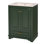 Ensemble de meuble-lavabo 24 po avec lavabo en céramique, armoire de rangement autoportante moderne, portes à fermeture douce, poignées argentées