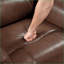Fauteuils inclinables, fauteuil inclinable et pivotant avec structure en bois massif, brun caramel | Mélange brun | Bois massif-1779073999