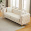 Canapés à compression, velours Chesterfield de 82,5 pouces, salon à la maison moderne