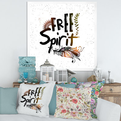 " Ethnic Feather Free Spirit "