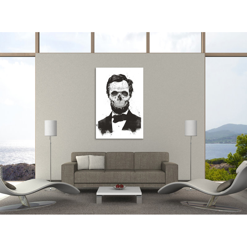 « dead lincoln », reproduction d’impression sur toile, H 15 po x l 10 po x P 1,5 po