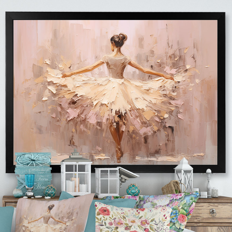 Gagarine - Ballet, art mural, H 24 po x l 32 po, Impression encadrée, Noir