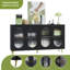 Modern Accent Sideboard Cabinet With Acrylic Doors, Freestanding Storage Cupboard Console Table For Kitchen Dining Living Room Hallway Office, Black