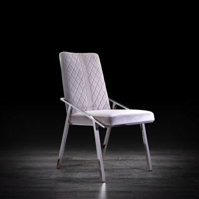 19'' H Velvet Upholstered Side Chair