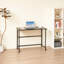 Bureau d'écriture pliable avec plateau en bois, tablette et roulettes Desmond-106014361