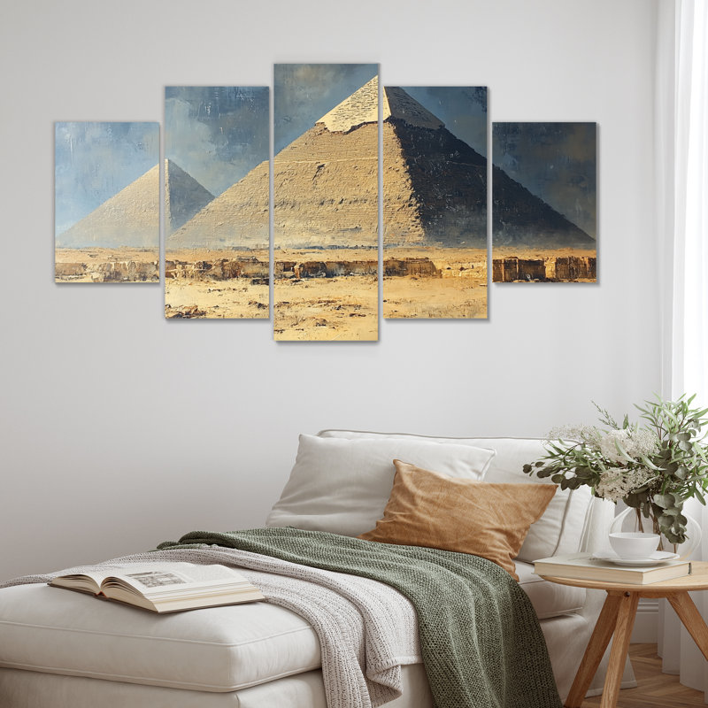 Égypte, grande pyramide antique de Gizeh II - Égypte, ensemble de reproductions d'art mural