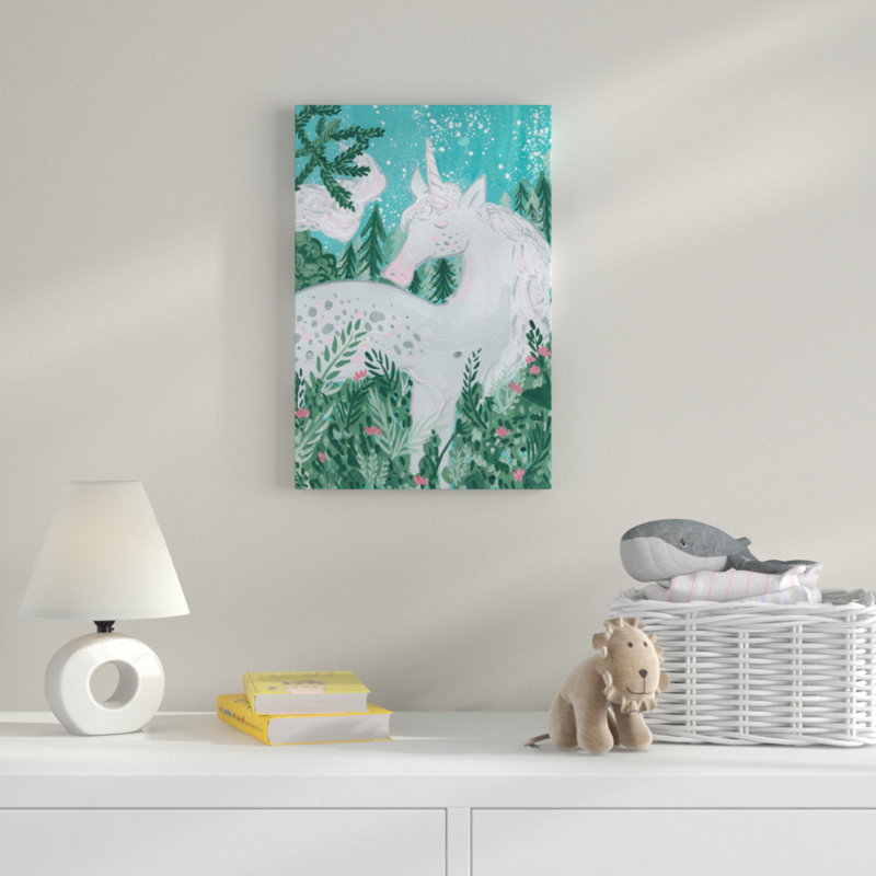«Unicorn at Night», reproduction sur toile tendue, H 18 po x l 12 po