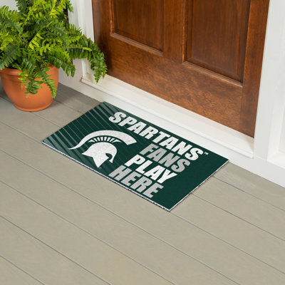 Michigan State University Fan PVC Mat, 28"x16"