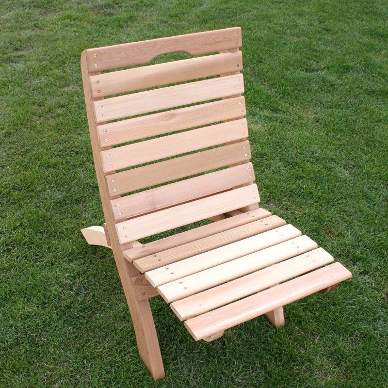 Chaise de plage pliante Tillison, Teinture / scellant cèdre