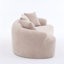 Causeuse courbée beige chaud LY-025S: sans assemblage