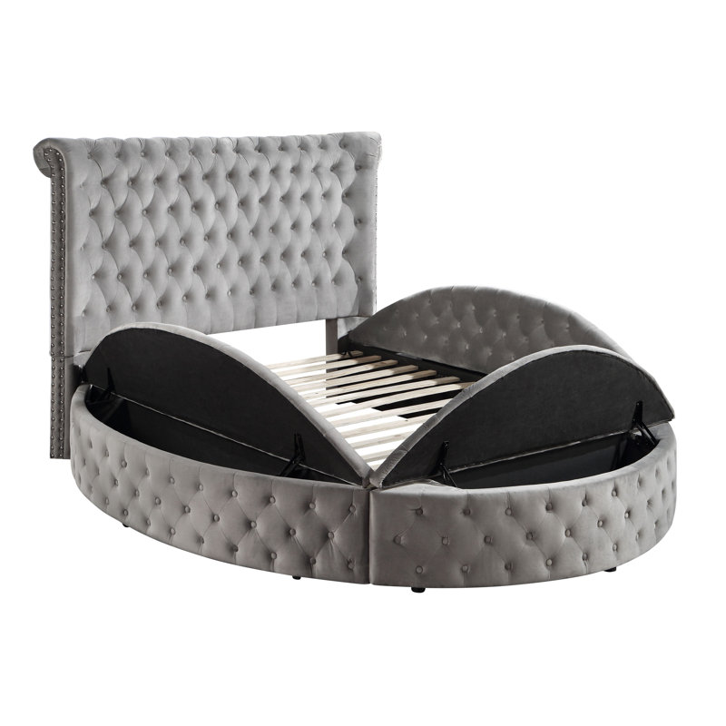 Rufus Upholstered Storage Bed, Queen