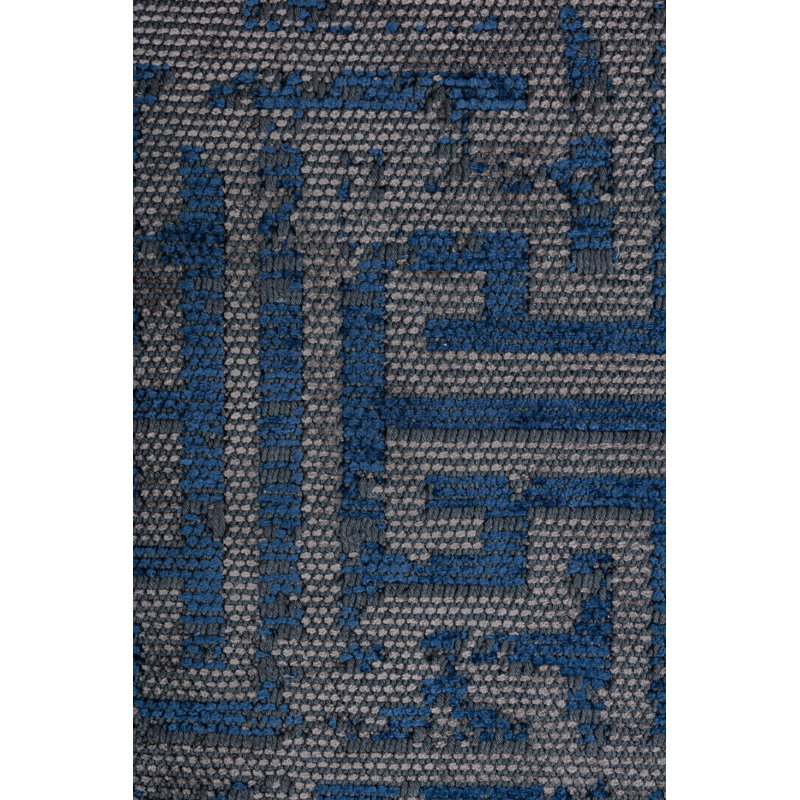 Tapis gris / bleu Rapture, Rectangle 7 pi 10 po x 9 pi 10 po