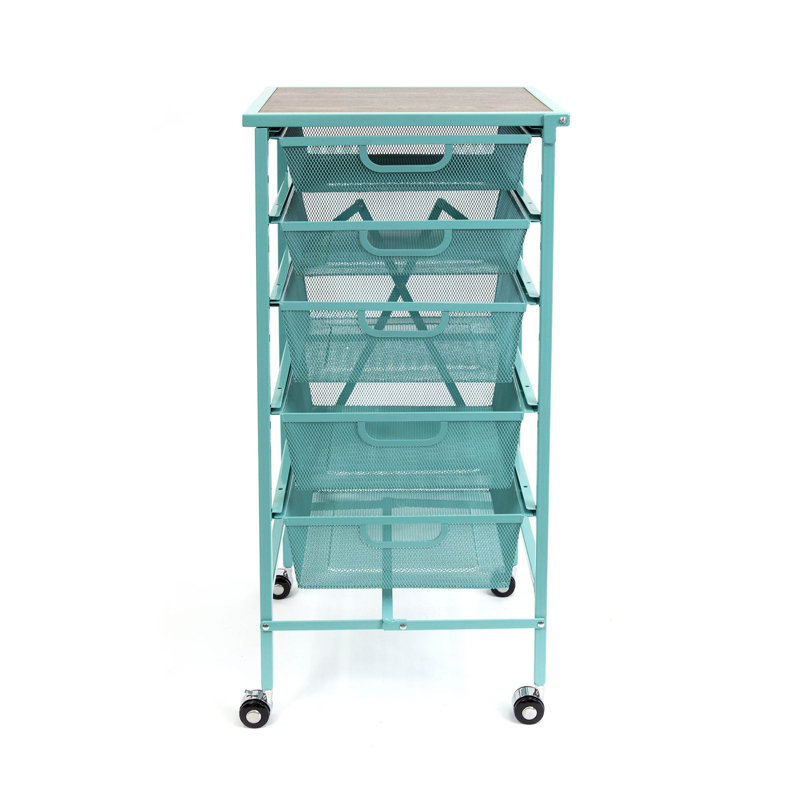Kitchen Cart, Turquoise