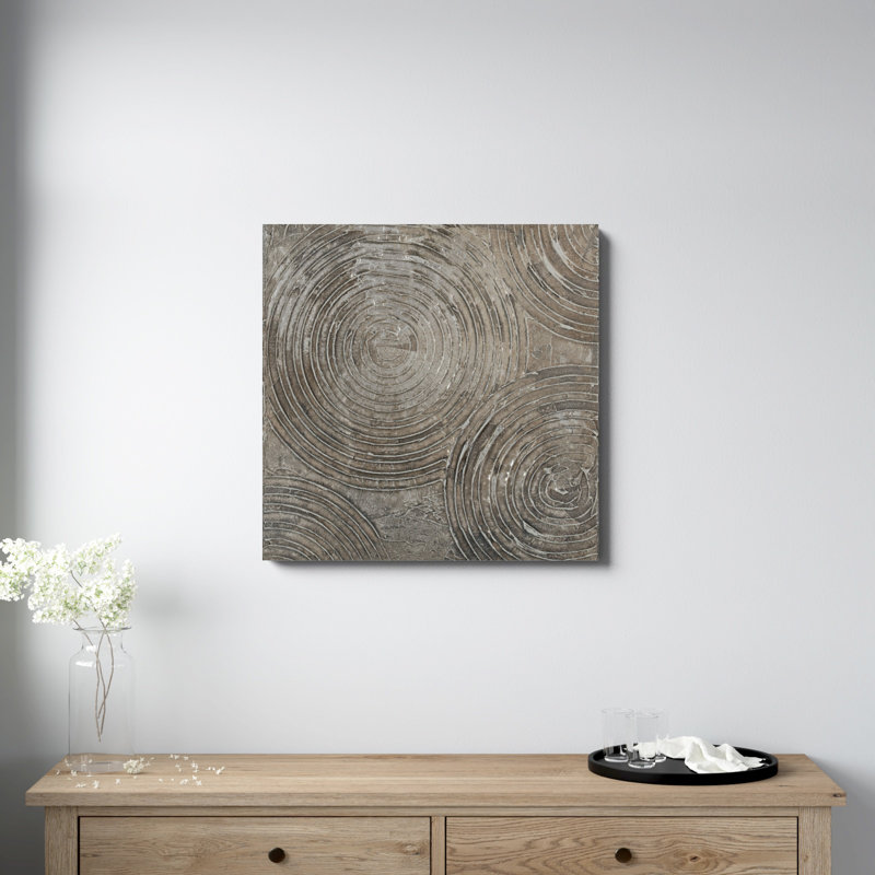 " Griege Neutral Pattern I ", 30" H x 30" W