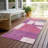 Machine Washable Indoor/Outdoor Cinead ACN1692 Blush Rug-109534229