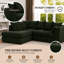 Jumbo Cord L Shape Sofa with Swivel Chair and Footstool-135004206