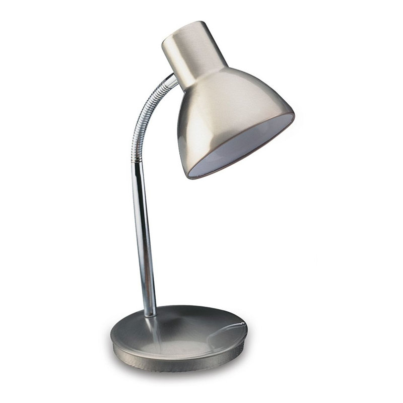 Harvard Metal Desk Lamp, Brushed Steel
