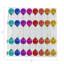 Serviettes de table en satin de coton Merry
