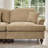  Modern 3 Seater Modular L Shaped Sectional Couch With Removable Ruffles Pleats Skirts Comfy Chenille 3-Seat Sofa With Movable Ottoman-736627849