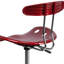 Vibrant Chrome Drafting Stool with Tractor Seat-950771707