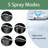 13'' High Pressure 5-Spray Rainfall Shower Head,With 10-Mode Handheld Spray, 20 Stage Shower Filter, 12'' Adjustable Extension Arm, 71'' Hose-120201371