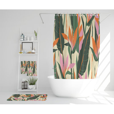Nelliel Polyester Shower Curtain Set