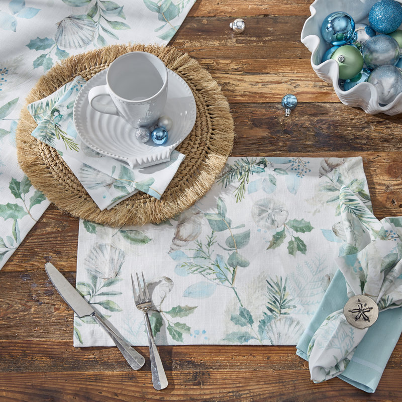 Chemin de table 15 "Beach Frost, L 54 po x l 15 po