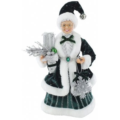 16" Sparkling Midnight Green Mrs. Claus 03F9EFE351634F229B77D612CD422501