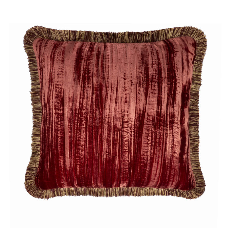 Housse de coussin en velours uni