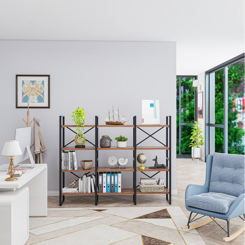 Ashlyn Etagere Bookcase, Walnut