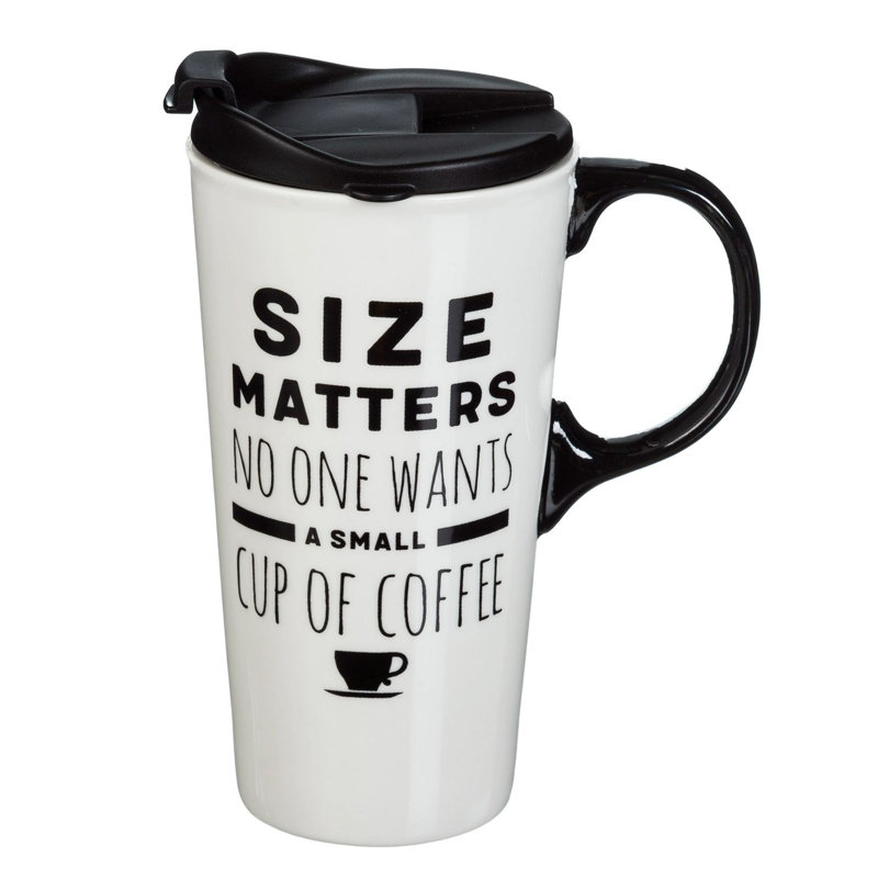 Cypress Home Earthenware Travel Mug