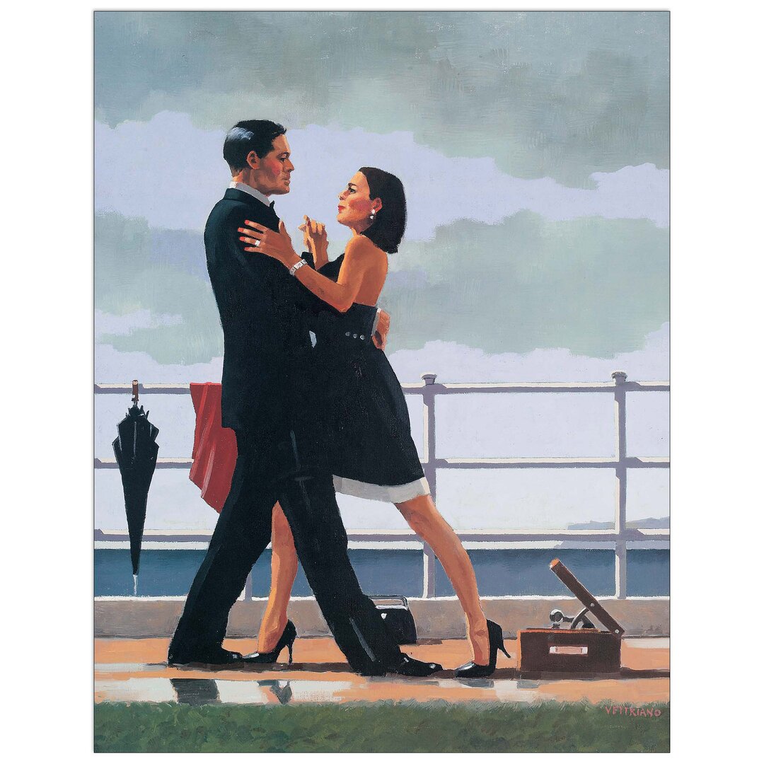 Paneel „Anniversary Waltz“ von Jack Vettriano, Grafikdruck