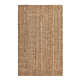 Annello Natural Jute Fabric Area Accent Rug