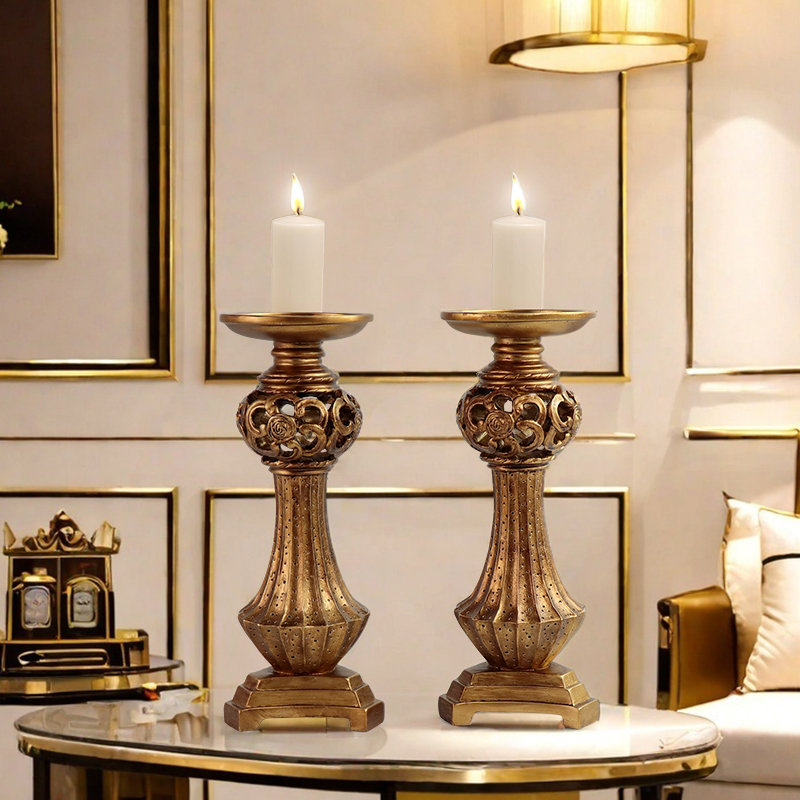 High Candlestick Set, Suitable For Daily Decoration Or Special Festival And Party Scenes, Adding A Warm And Romantic Atmosphere