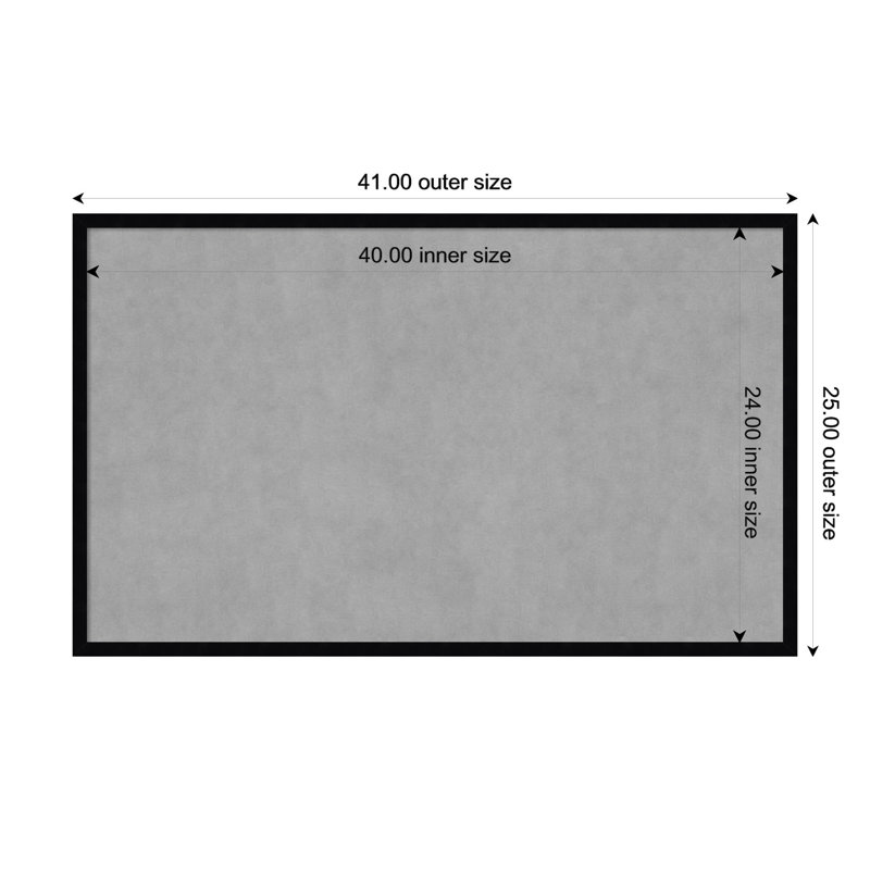 Magnetic Metal Photo Memo Board, 25" H x 41" W