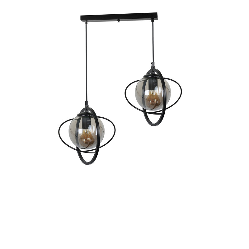 Chandle Chandelier, Fume/Black