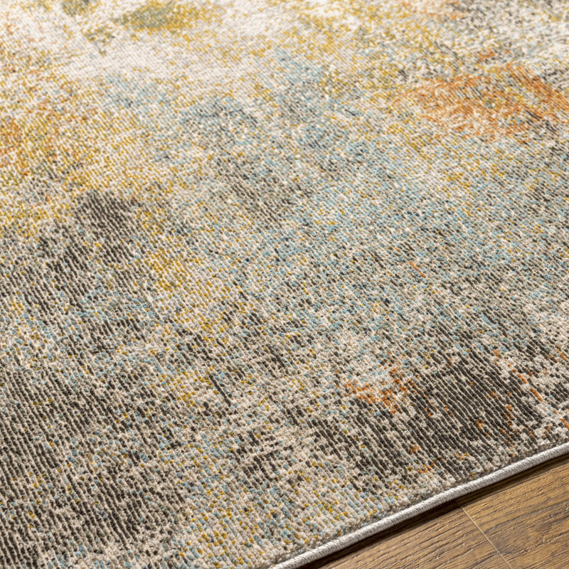 Abstract Indoor Rug, Rectangle 6'7" x 9'