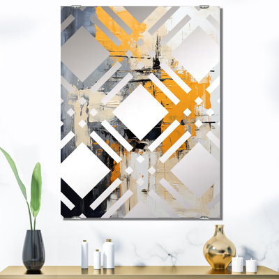 Paint Elegance I - Miroir mural à grand collage abstrait MIR137260
